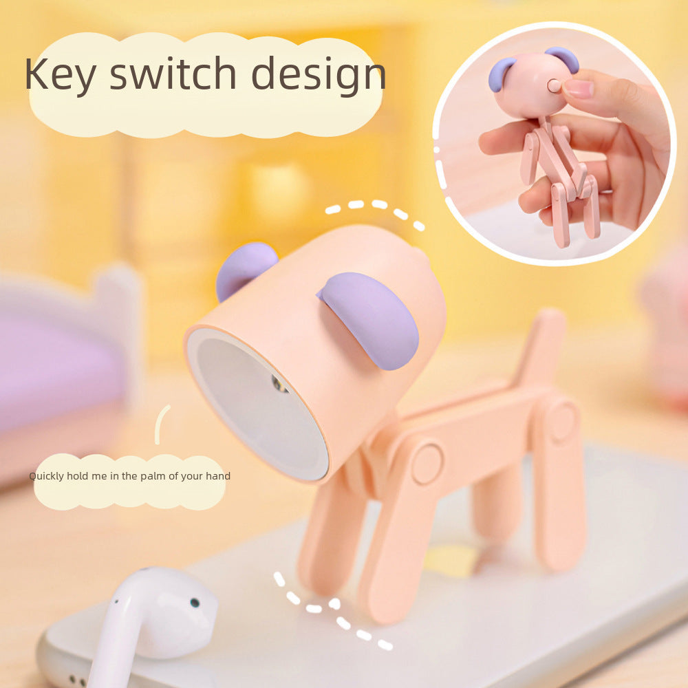 Creative Gift Led Pet Night Light Decorative Ornament Mini Cute Small Mobile Phone Holder Compact Size Cute Design